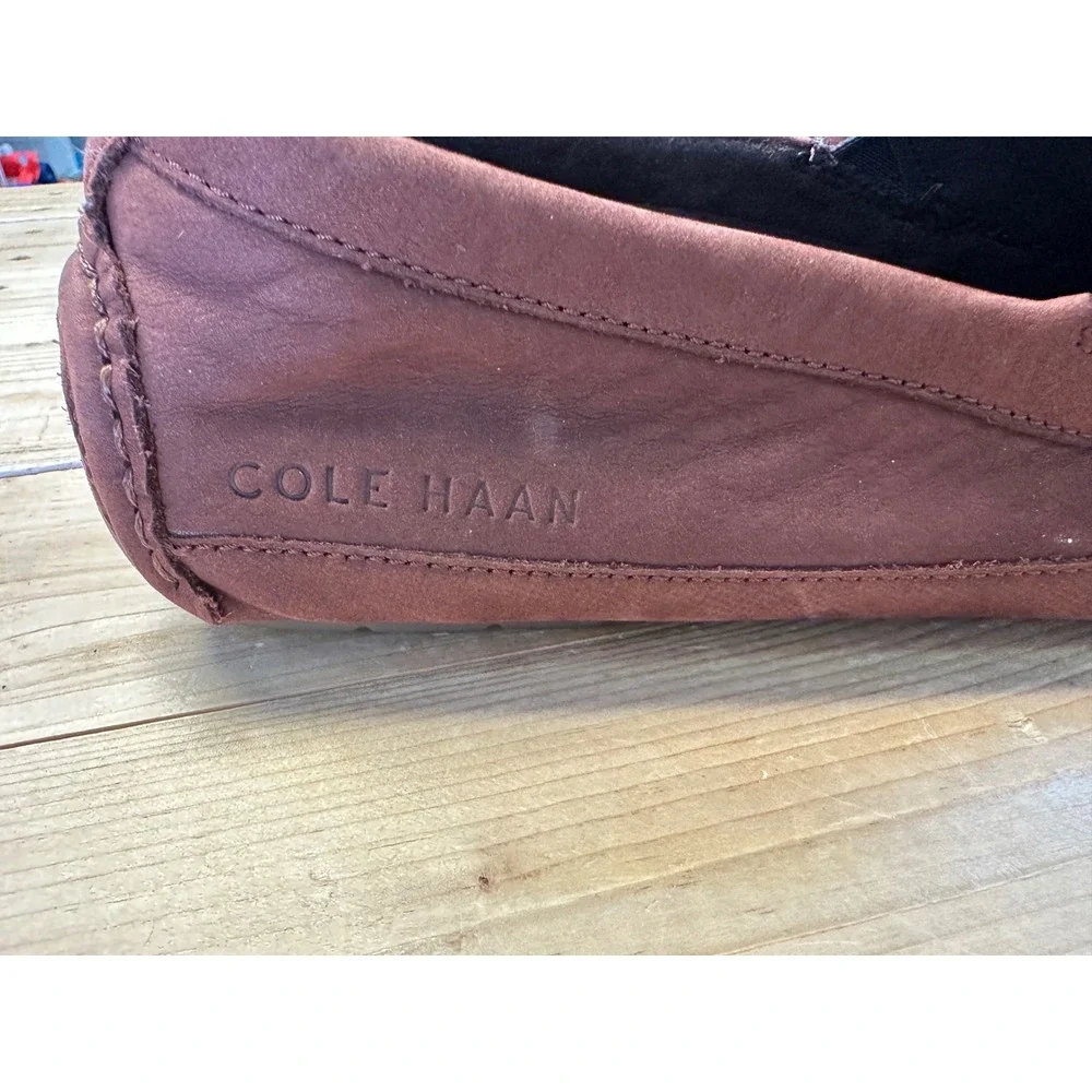 Cole Haan Mens Loafers Slip On Brown Leather Dress Casual Driving Shoes Size 10M